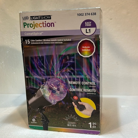 Gemmy LED Lightshow projection 1002 374 634  easy find L1 Multicolor - Picture 1 of 4